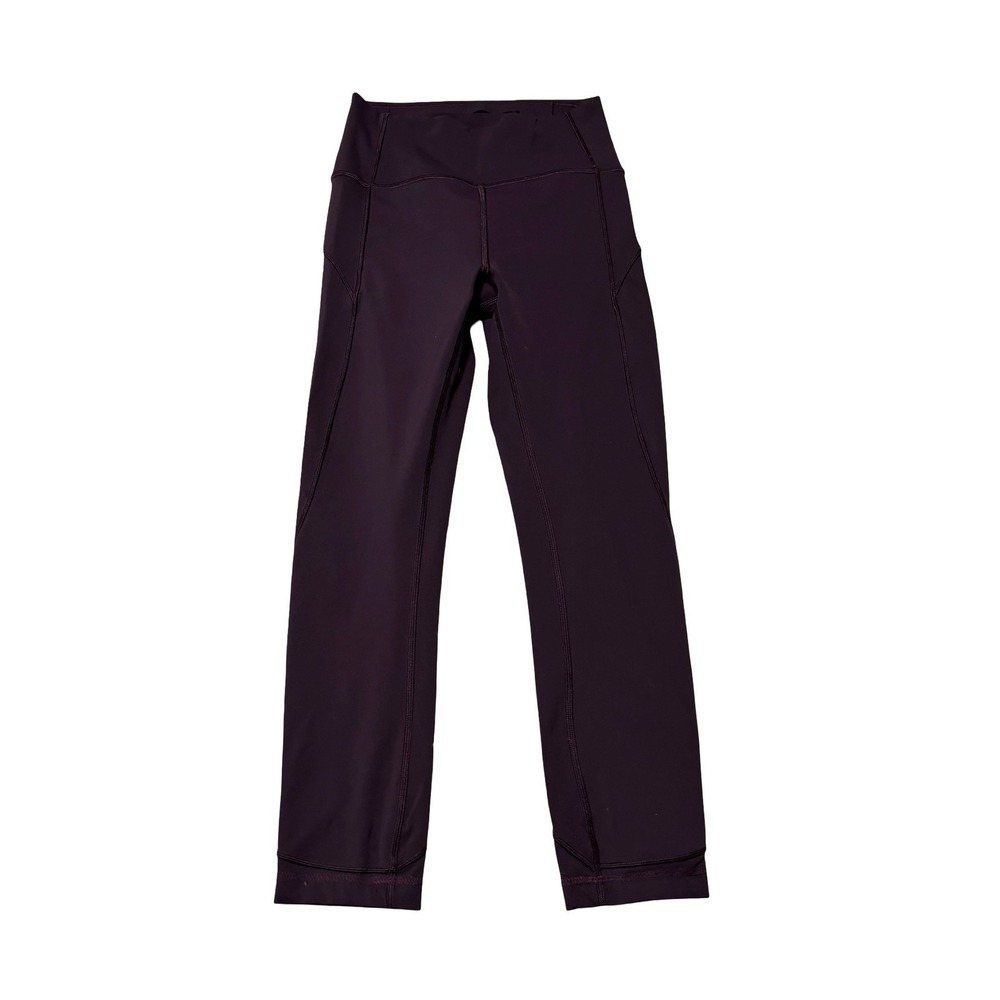 Lululemon Fast and Free‎ Tight II 22" Burgundy Wine Luxtreme High Rise Size 4